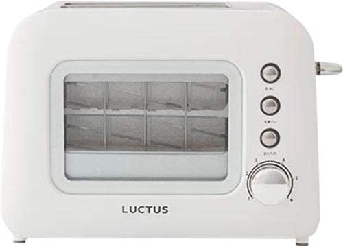 LUCTUS(ラクタス) 焼き目の見えるポップアップトーター ホワイト SE6100