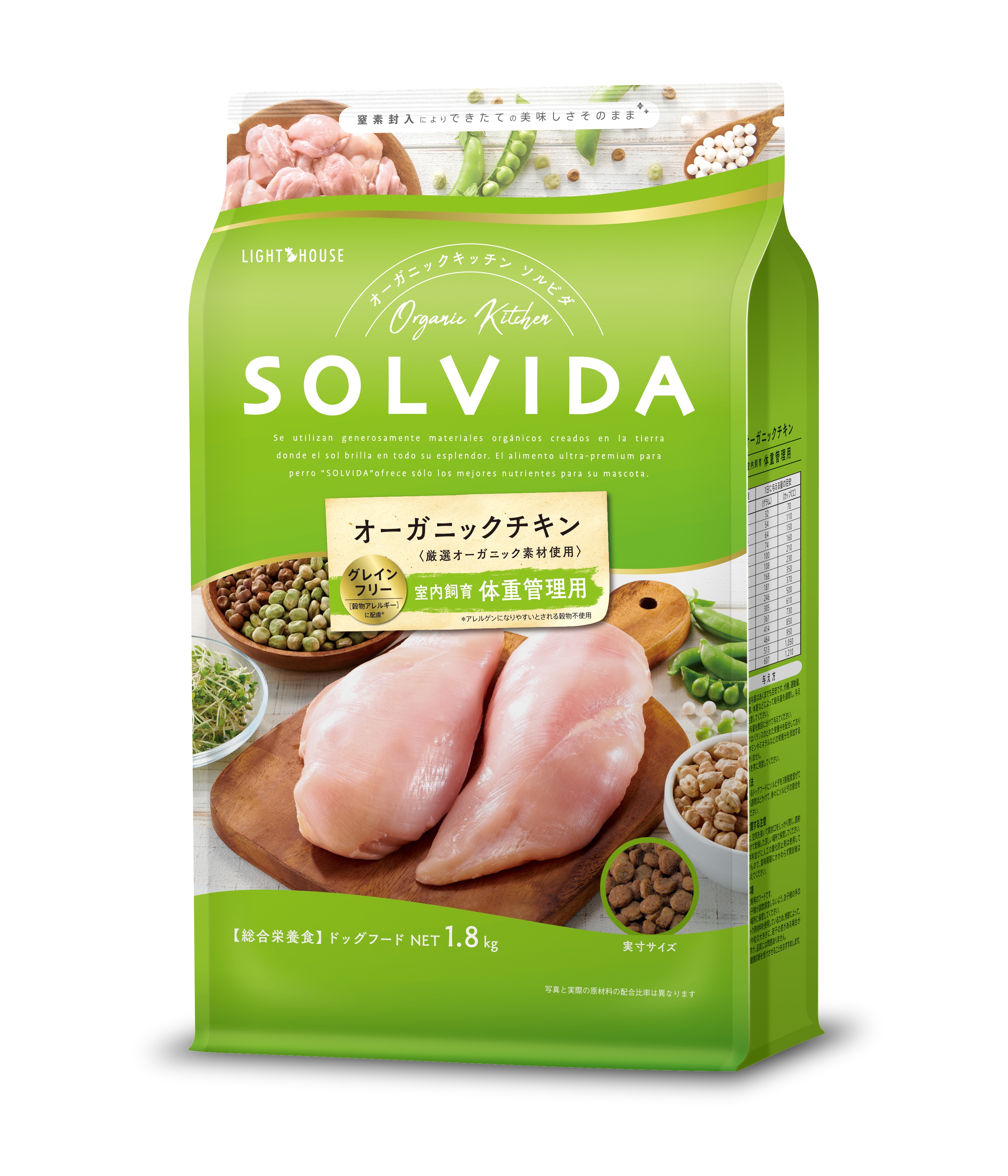 SOLVIDA(ソルビダ) グレインフリー チキン 室内飼育体重管理用