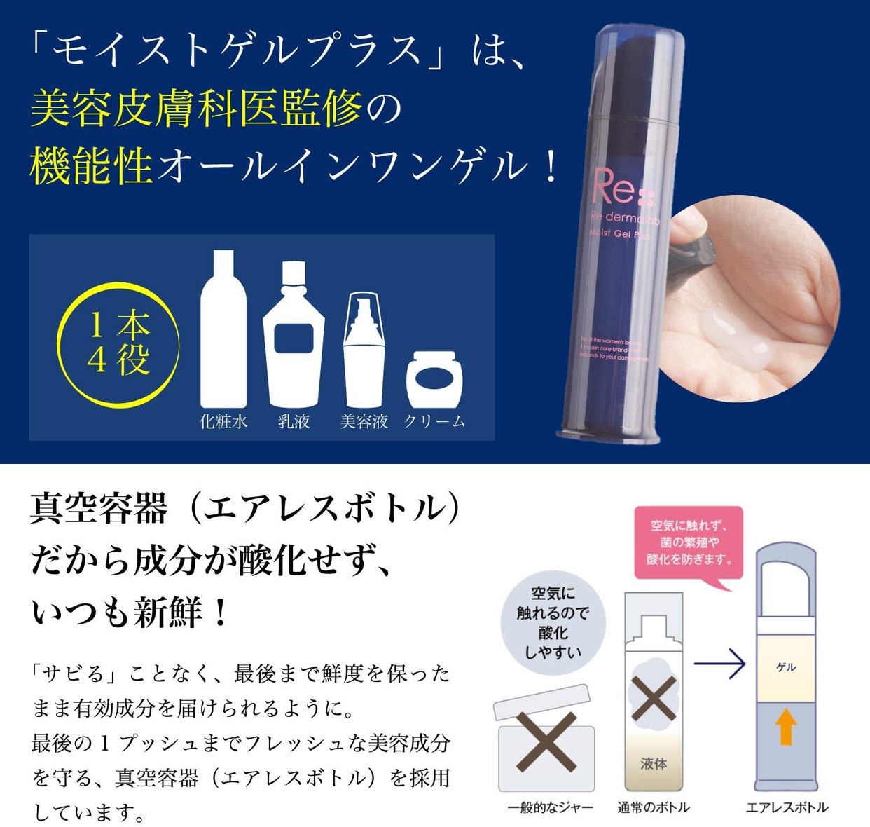 Re dermalab(リ・ダーマラボ) モイストゲルプラスの商品画像サムネ5 