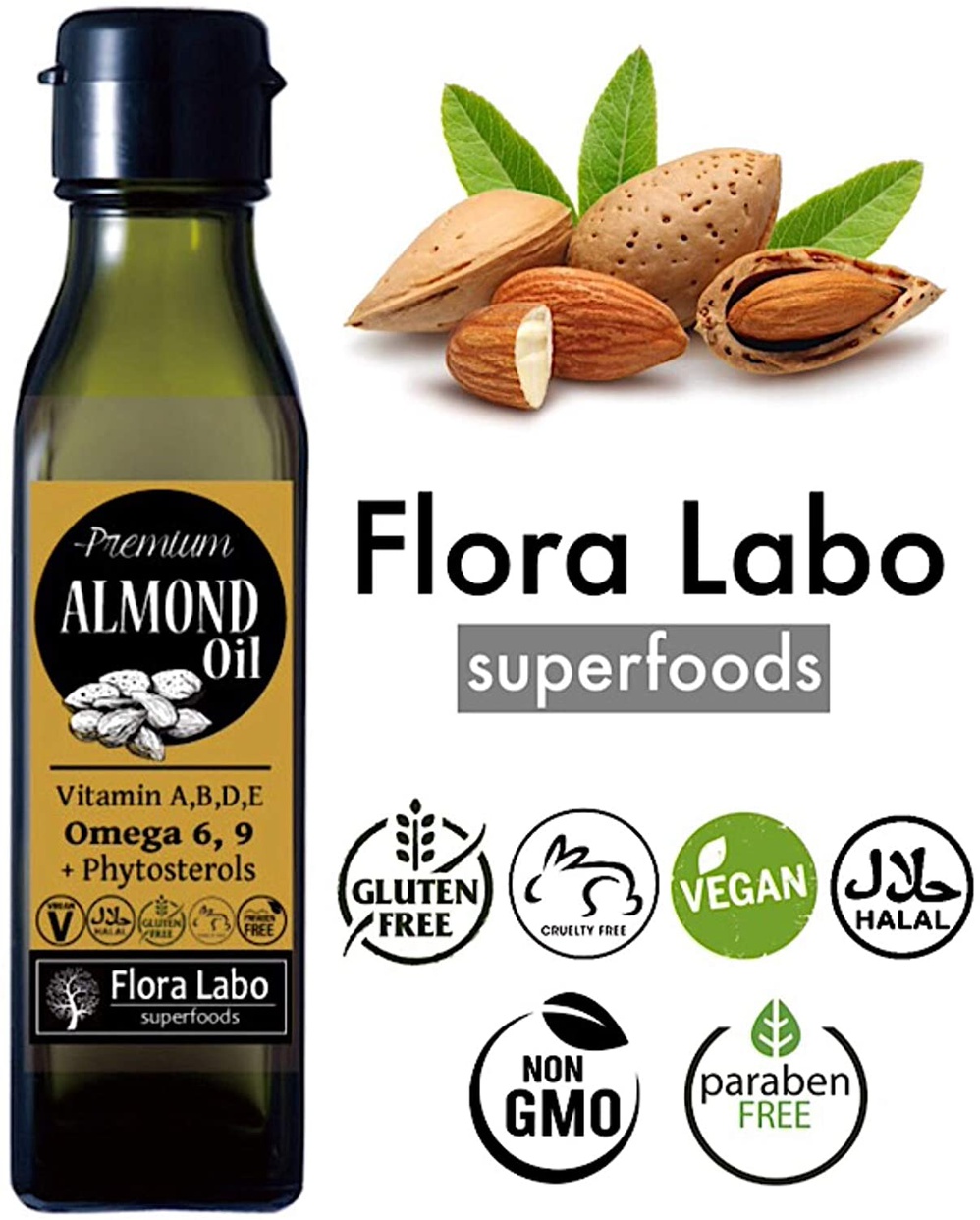 Flora Labo(フローラ・ラボ) プレミアム スイートアーモンドオイルの商品画像3 