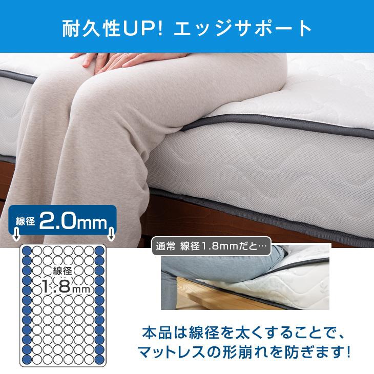 タンスのゲン 快適3Dメッシュ! ポケットコイルマットレスの商品画像12 