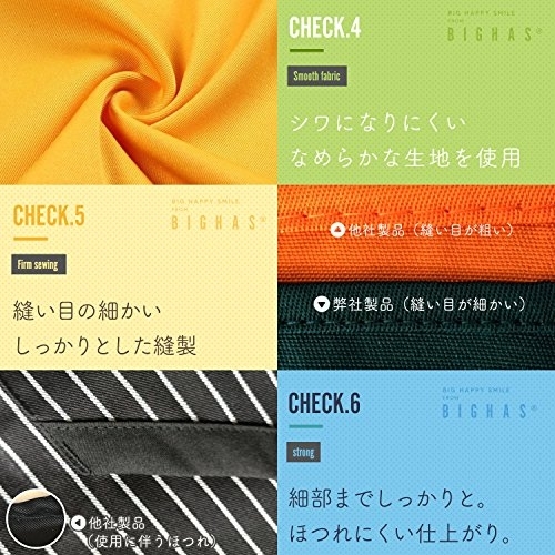 BIGHAS(ビッグハス) 首掛け シンプルエプロンの商品画像6 