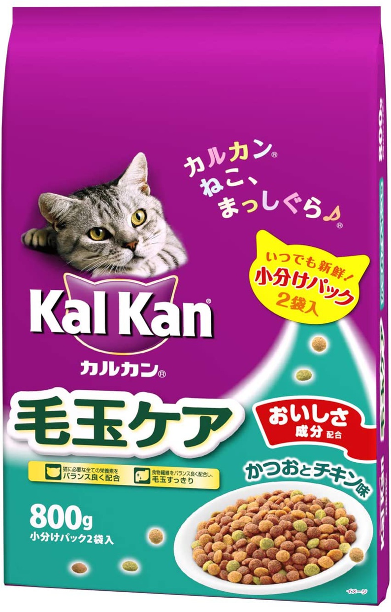 Kal Kan(カルカン) ドライ 毛玉ケア かつおとチキン味の商品画像1 