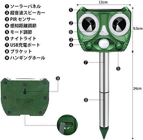 Beyeah(ベイヤー) 全自動動物撃退器の商品画像7 