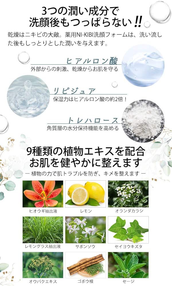 MEDISTHE(メディステ) 薬用 NI-KIBI 洗顔フォームの商品画像5 