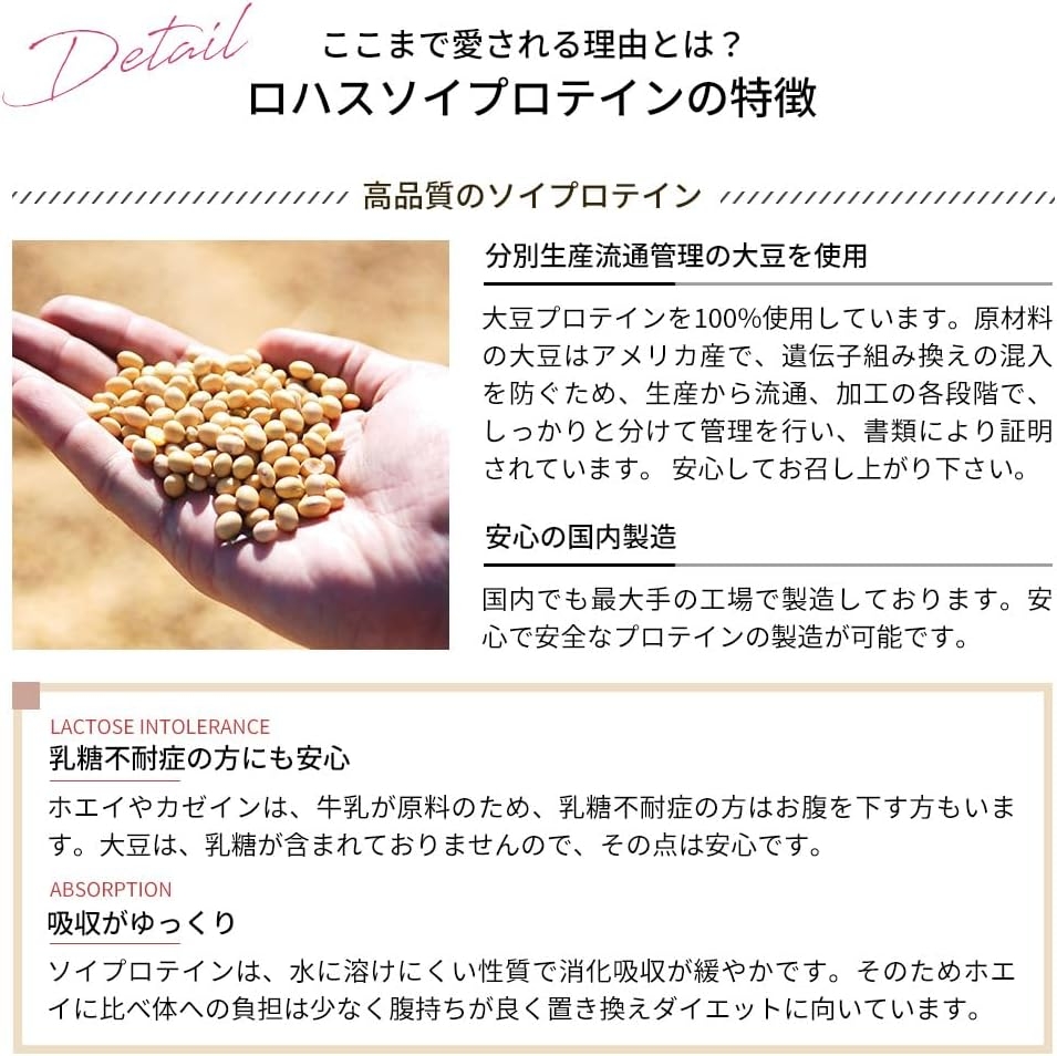 LOHAS(ロハス) ソイプロテインの商品画像3 