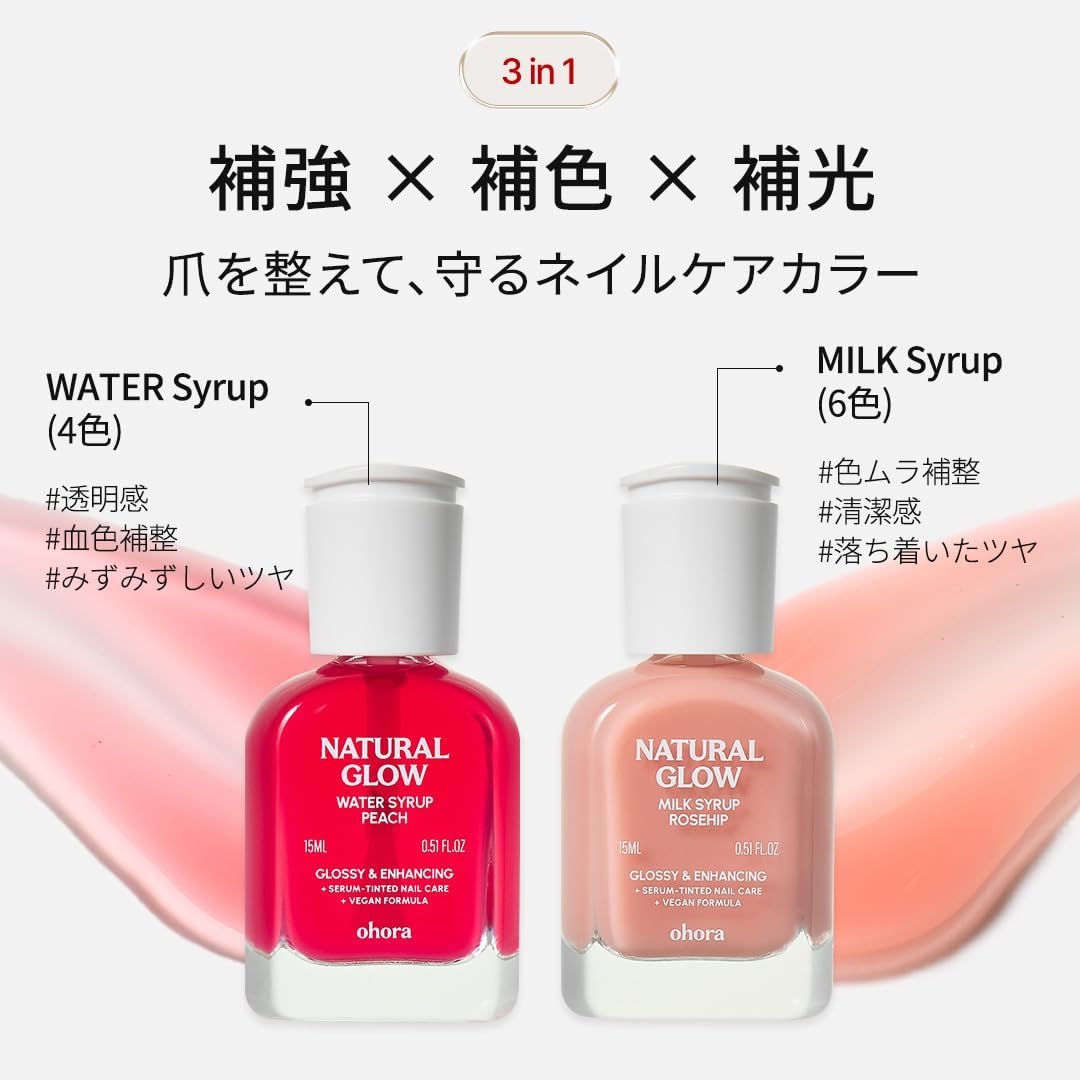 ohora(オホーラ) Natural Glow マルチネイル強化剤の商品画像2 