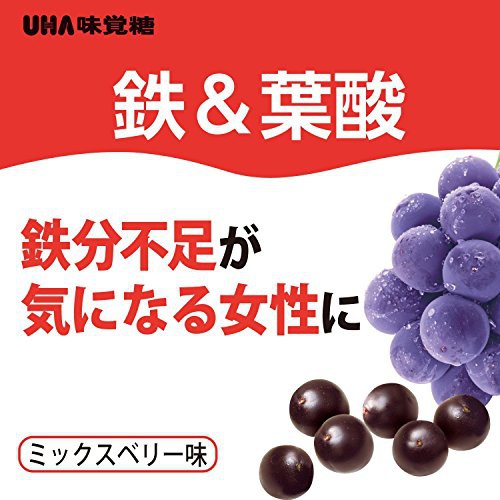 UHA味覚糖 グミサプリ 鉄&葉酸の商品画像2 