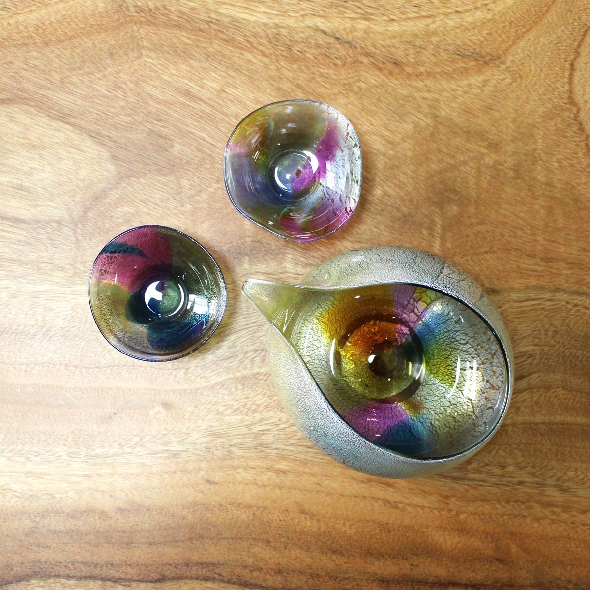 glass calico(グラスキャリコ) アース 雅 冷酒器セットの商品画像4 