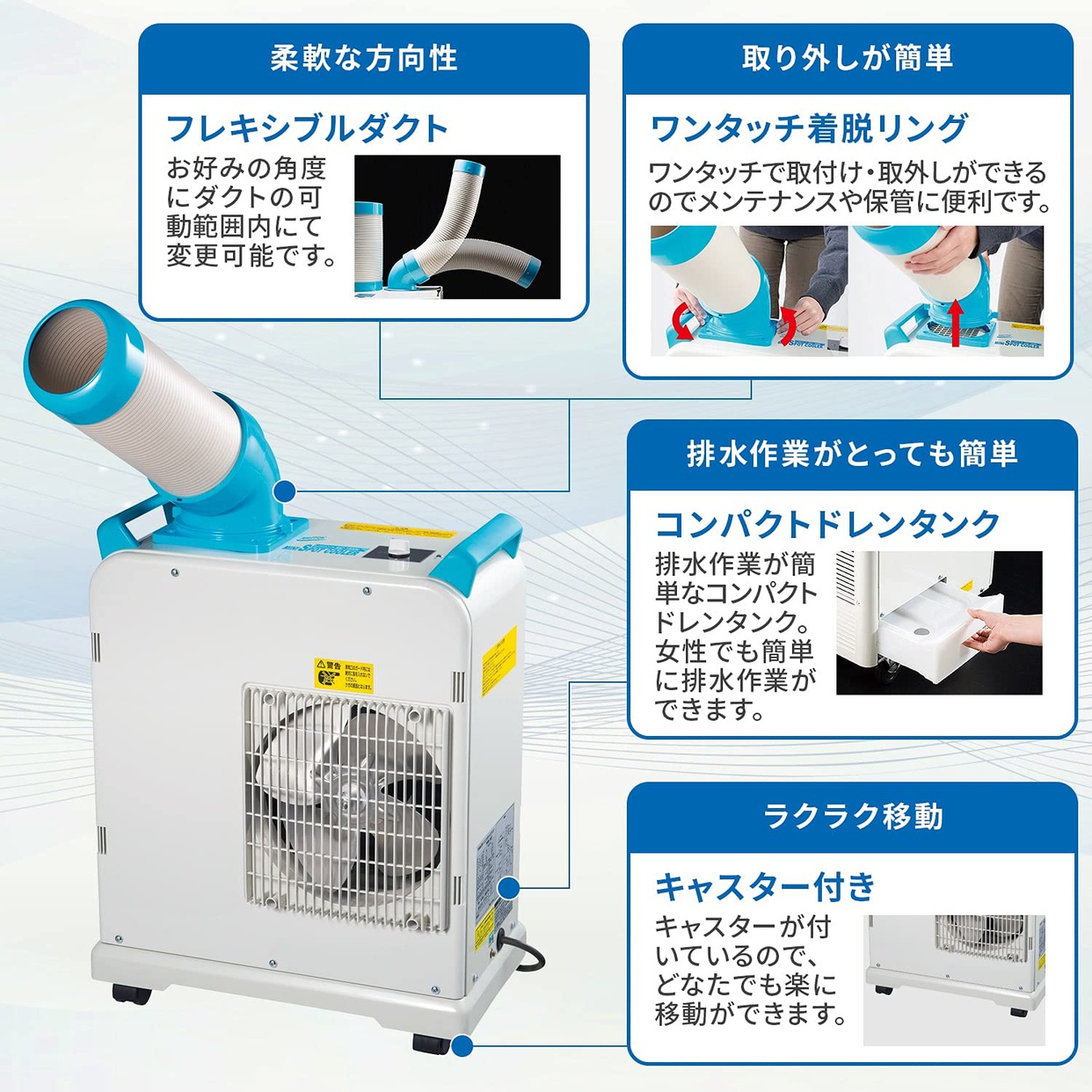 NAKATOMI MINI Spot cooler ミニスポットクーラー - 扇風機 ...