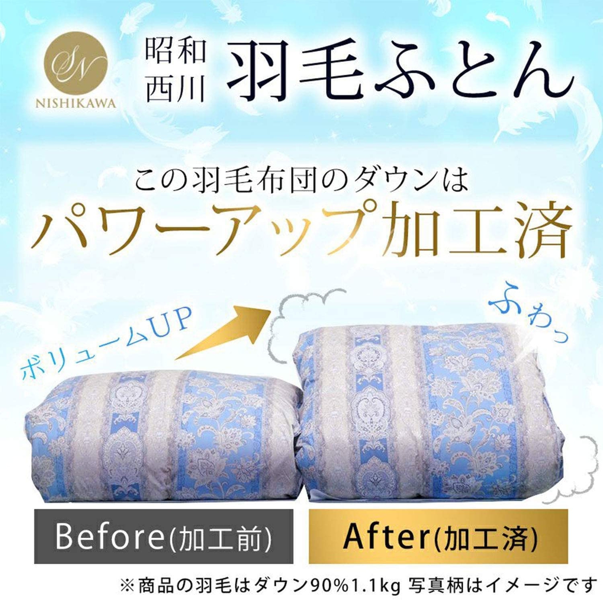 昭和西川(Nishikawa) 羽毛布団の商品画像6 