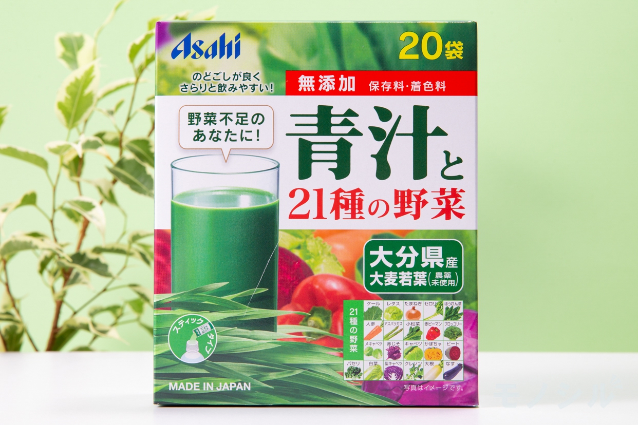 Asahi(アサヒグループショクヒン) 青汁と21種の野菜の商品画像1 商品の正面画像