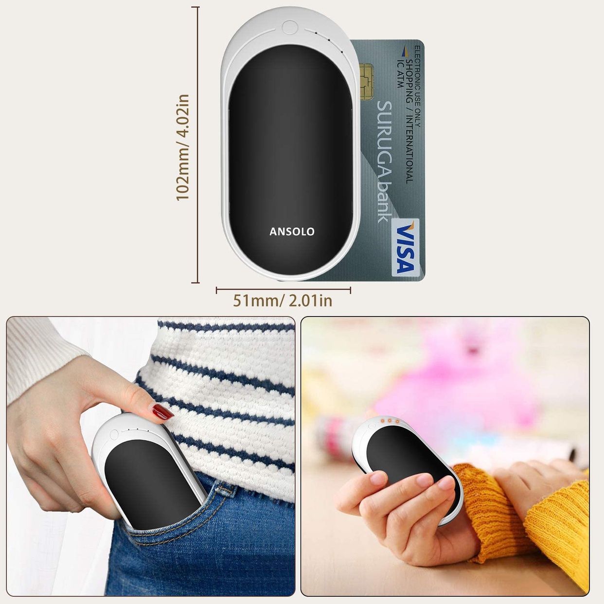 ANSOLO(アンソロ) 充電式カイロの商品画像7 