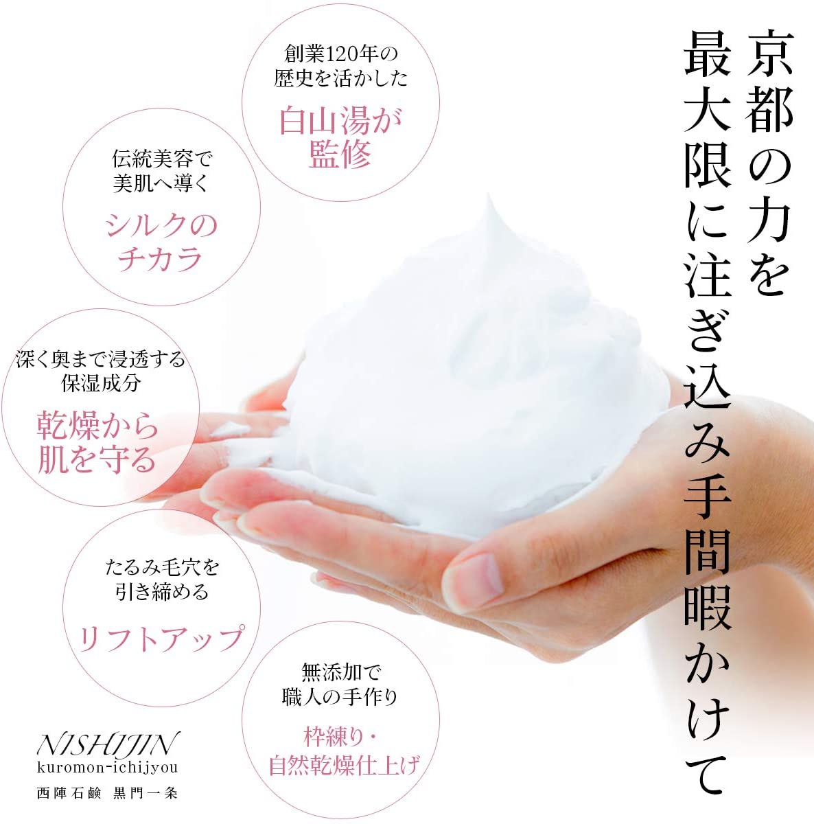 西陣石鹸(NISHIJIN SOAP) 洗顔用石鹸の商品画像サムネ3 