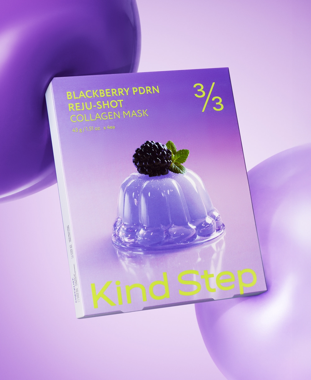 KindStep(カインドステップ) ブラックベリーPDRNリジュショットコラーゲンマスク