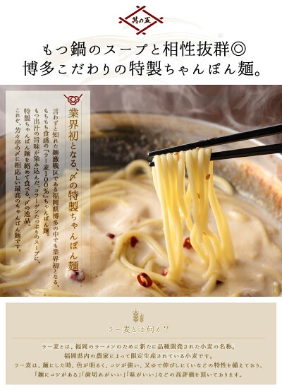 芳々亭 博多もつ鍋 お試しセットの商品画像11 