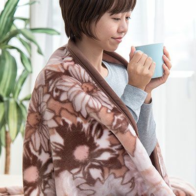 昭和西川(Nishikawa) 衿付き2枚合わせマイヤー毛布の商品画像7 