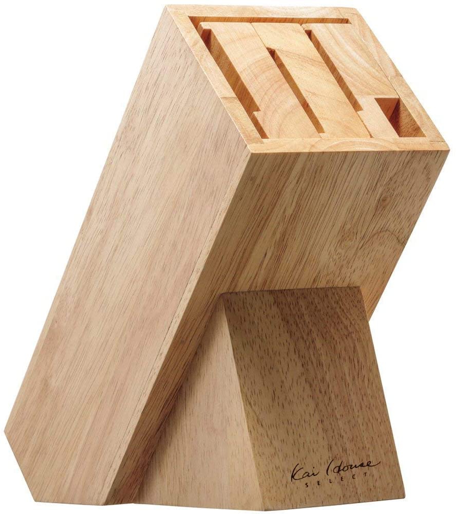 包丁スタンドおすすめ商品：貝印(KAI) KHS 木製ナイフブロック ブラウン AP5321