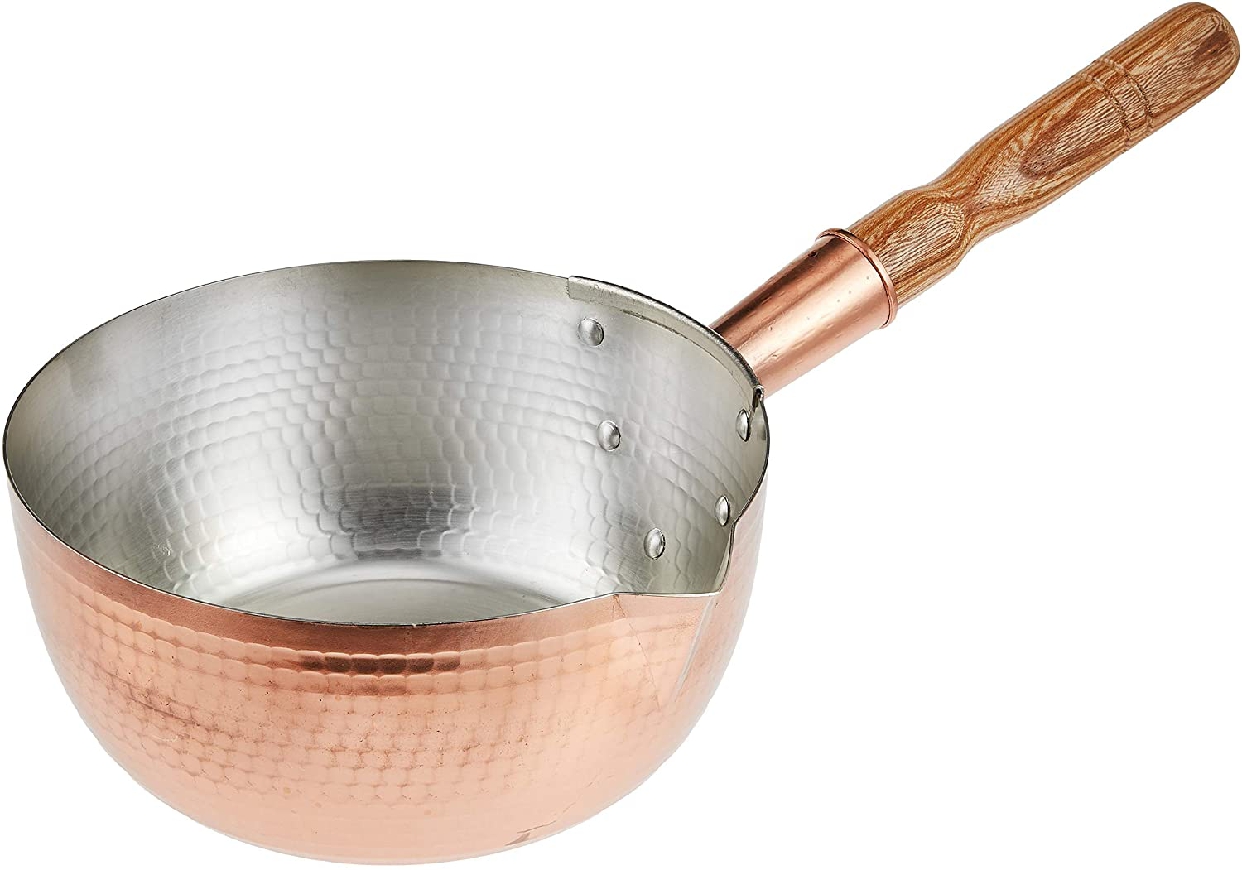 丸新銅器 雪平鍋 銅 21cm ゴールドの商品画像サムネ1 