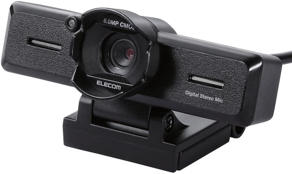 WEBカメラおすすめ商品：ELECOM(エレコム) 超高精細Full Hd対応800万画素Webカメラ UCAM-C980FBBK