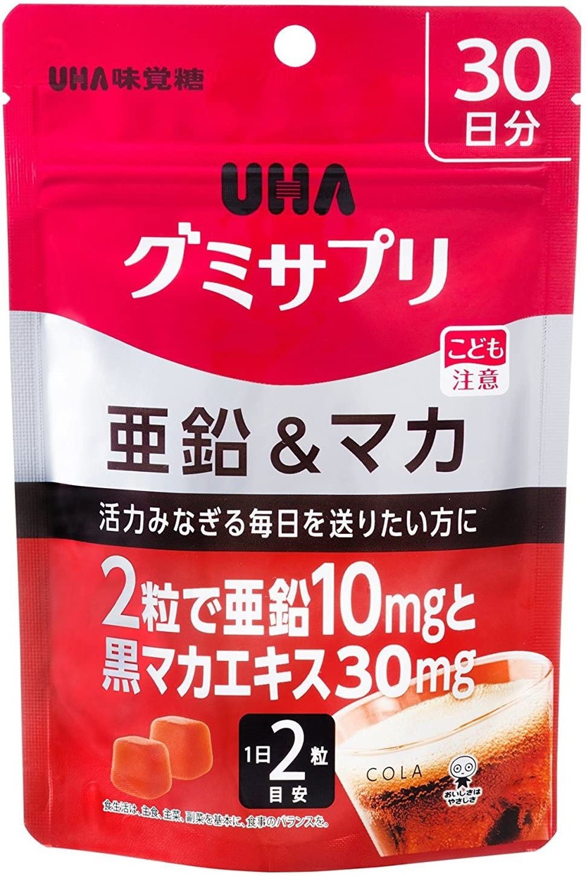 UHA味覚糖 グミサプリ 亜鉛&マカ