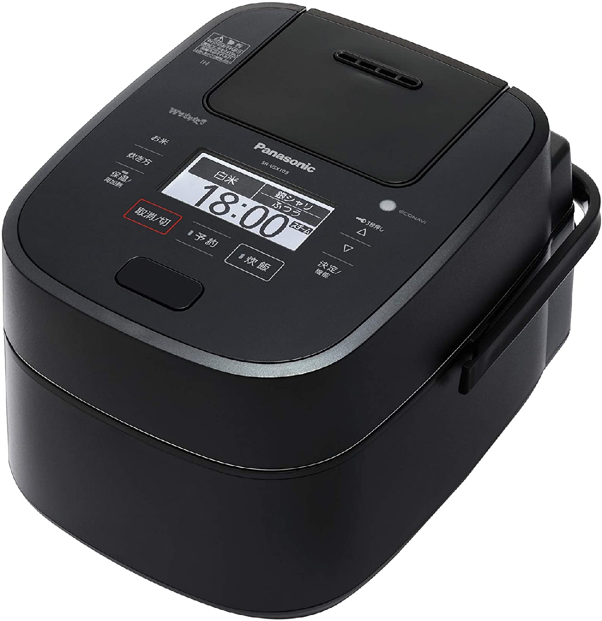 Panasonic(パナソニック) スチーム&可変圧力ＩＨジャー炊飯器 SR-VSX109 ブラックの商品画像1 