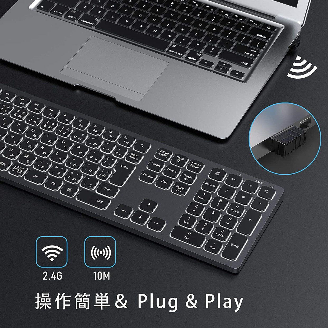 seenda(シーンダ) Bluetooth キーボードの商品画像3 