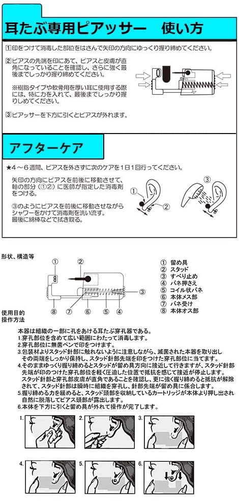 JPS(ジェーピーエス) セイフティーピアッサー 5M201WSの商品画像6 