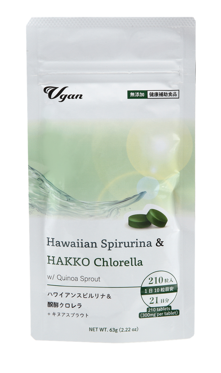 ビタミンB群サプリおすすめ商品：Vgan ハワイアンスピルリナ＆醗酵クロレラ