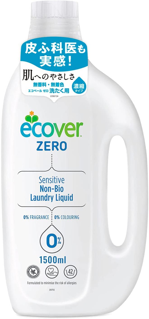 ECOVER(エコベール) ゼロ ランドリーリキッド 濃縮タイプの商品画像1 