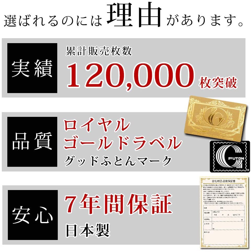 こだわり安眠館 伝説の羽毛布団の商品画像2 