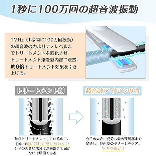 Kiboer(キボア) 超音波トリートメントヘアアイロンの商品画像5 