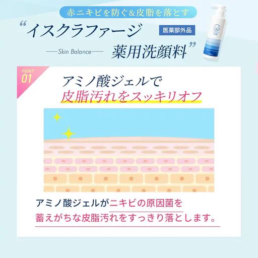 イスクラファージ スキンバランス 薬用洗顔料の商品画像2 