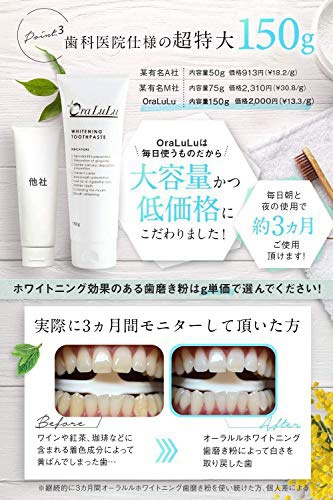 OraLuLu(オーラルル) ホワイトニング 歯磨き粉の商品画像6 