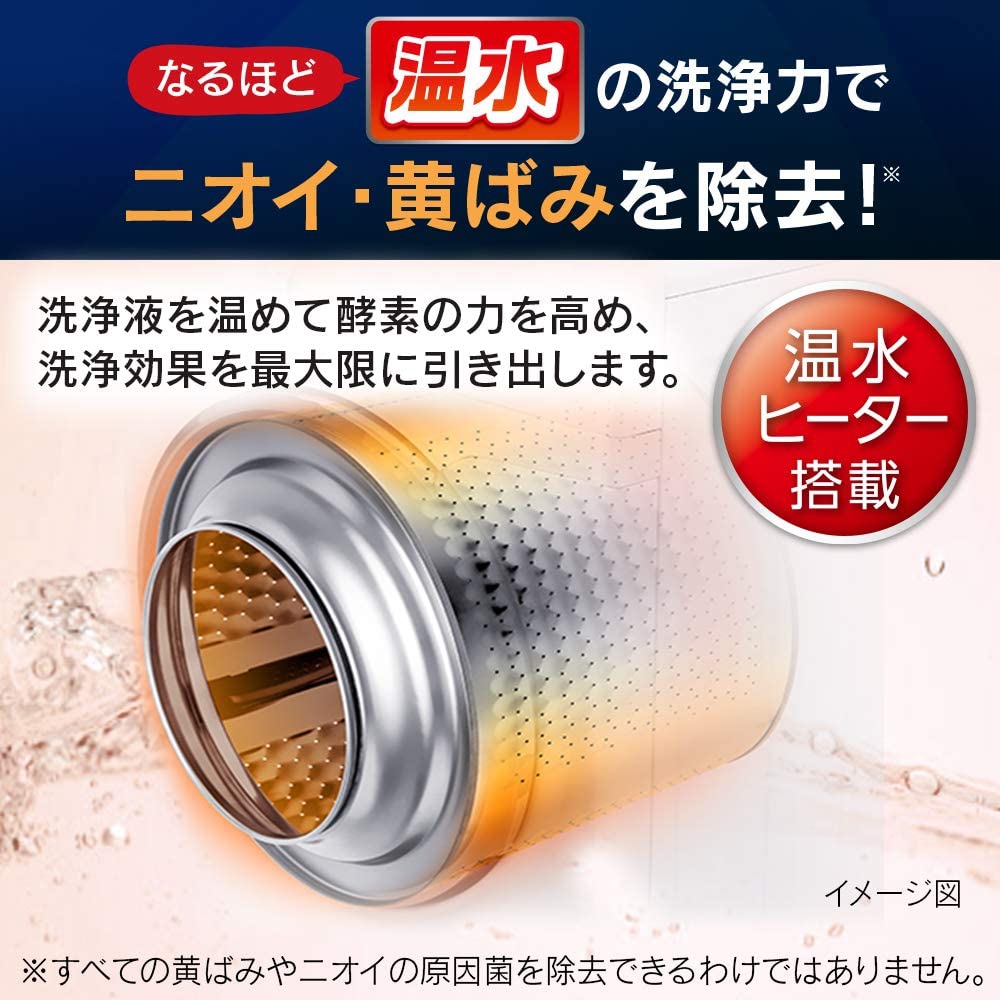 IRIS OHYAMA(アイリスオーヤマ) ドラム式洗濯機 HD81AR-Wの商品画像4 