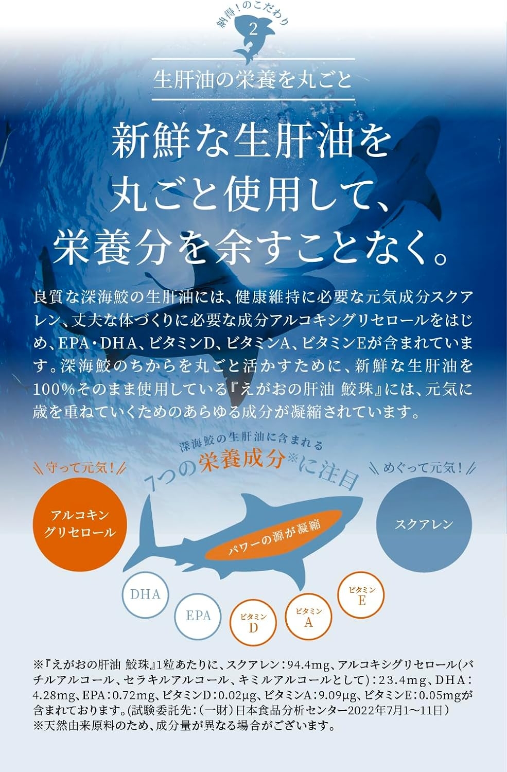 えがお 肝油 鮫珠の商品画像5 