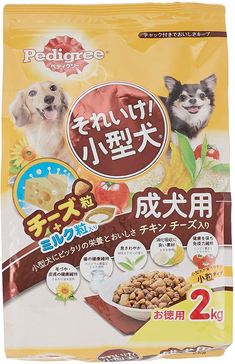 ペディグリー それいけ! 小型犬 成犬用 チキン チーズ入りの商品画像1 