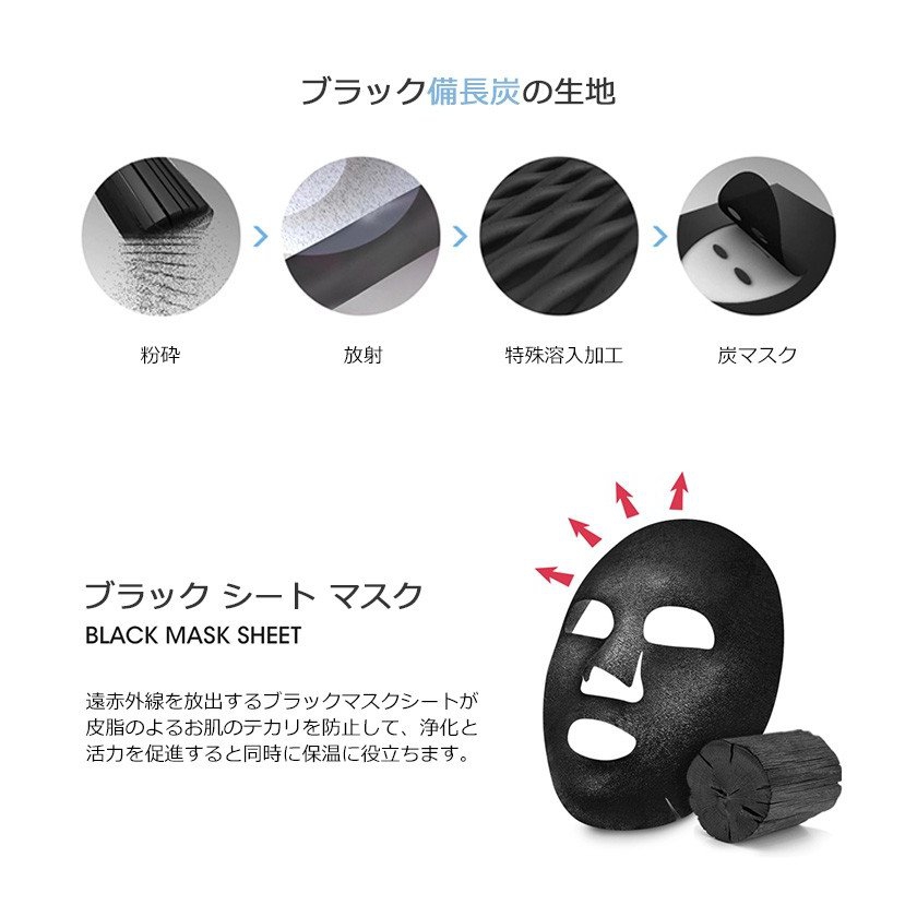 MEDIHEAL(メディヒール) H.D.P ポア スタンピング ブラック マスク EXの商品画像3 