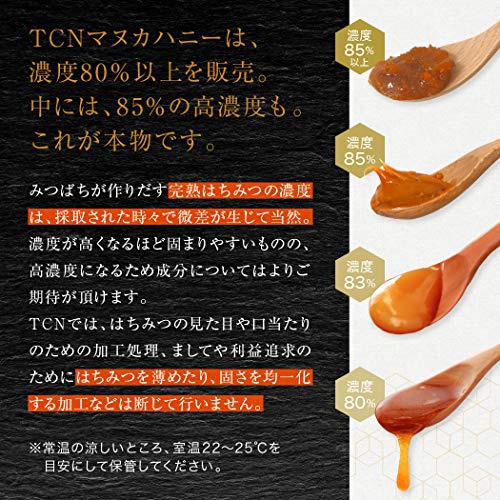 TCN(ティーシーエヌ) ストロングマヌカハニー MGO1050+の商品画像2 