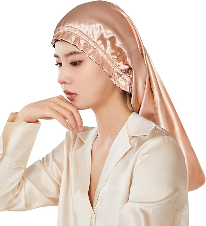 Utukky(ユーツキー) シルクナイトキャップの商品画像1