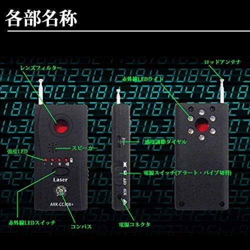 HUNTER・EYE(ハンターアイ) 盗聴器発見器 ARK-CC308+の商品画像5 