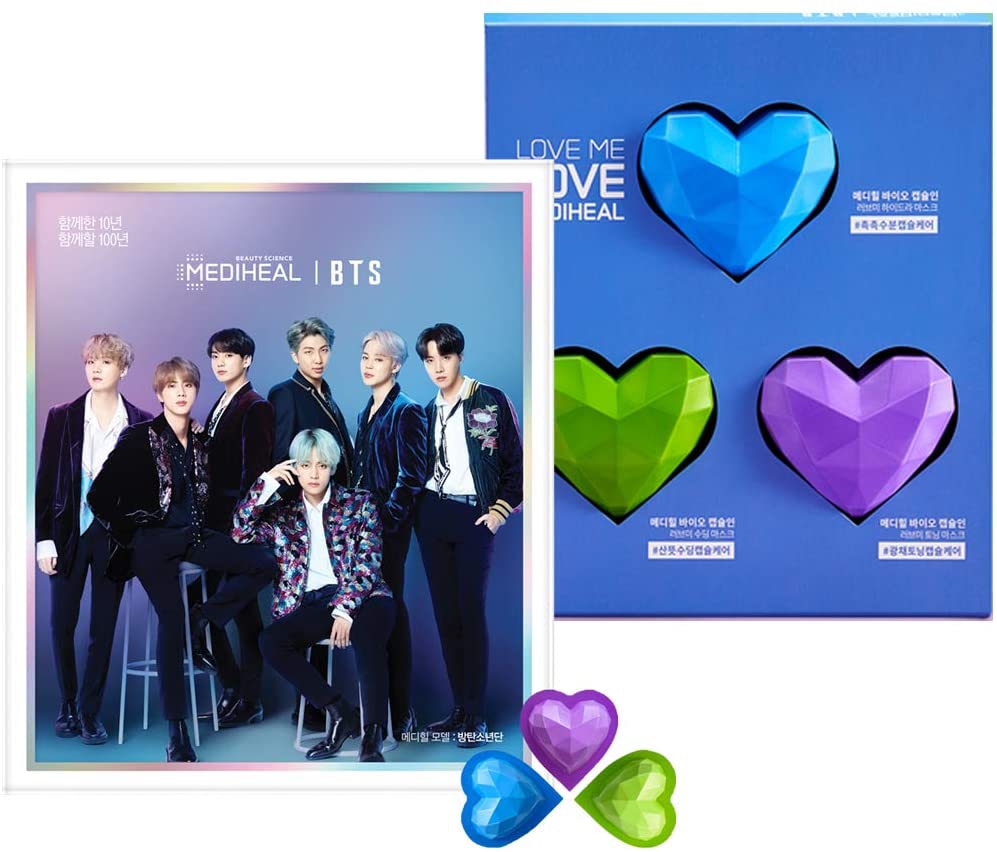 MEDIHEAL(メディヒール) バイオカプセルインラブ・ミー・マスク（BTS グローバルエディション）セットの商品画像1 