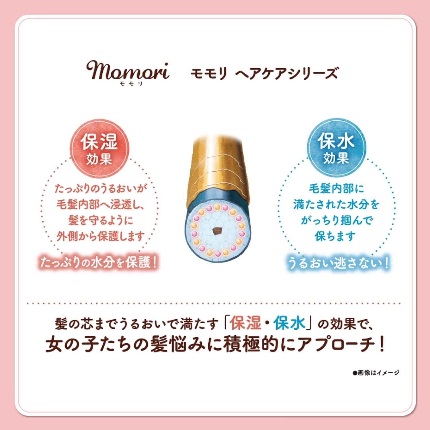 momori(モモリ) さらりとまとまるヘアミルクの商品画像4 