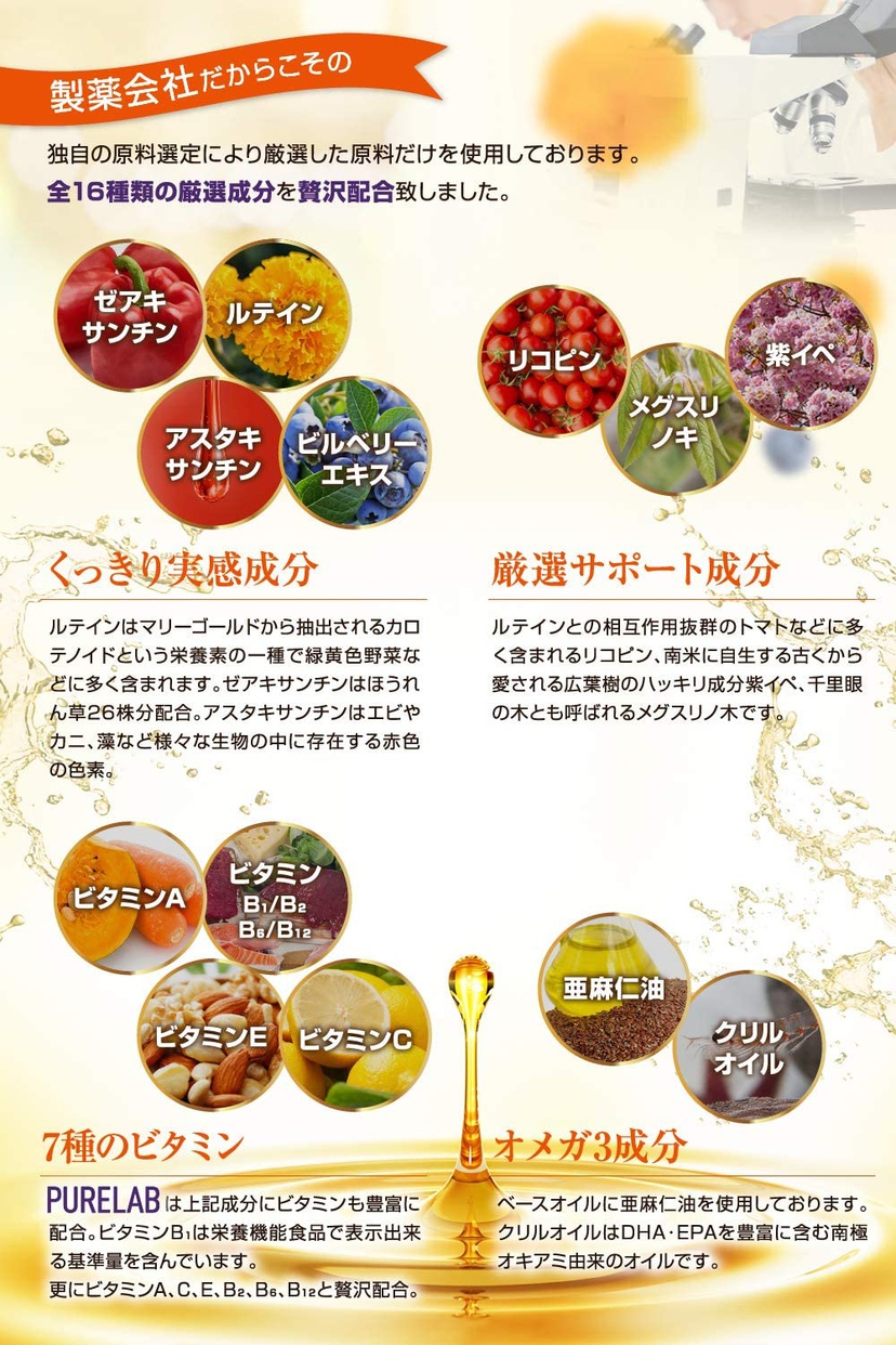 PURELAB(ピュアラボ) ルテイン＆ブルーベリーの商品画像4 