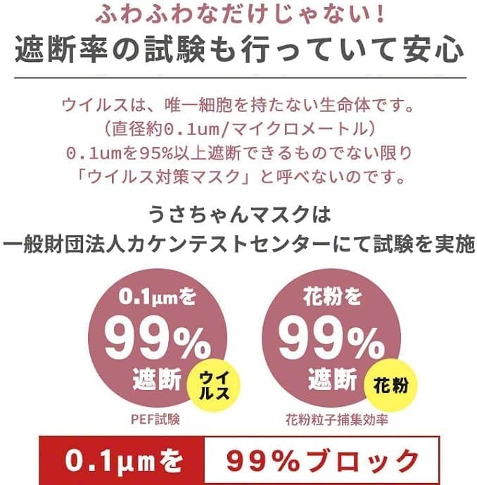 THREE R(スリーアール) ふわふわうさちゃんマスクの商品画像5