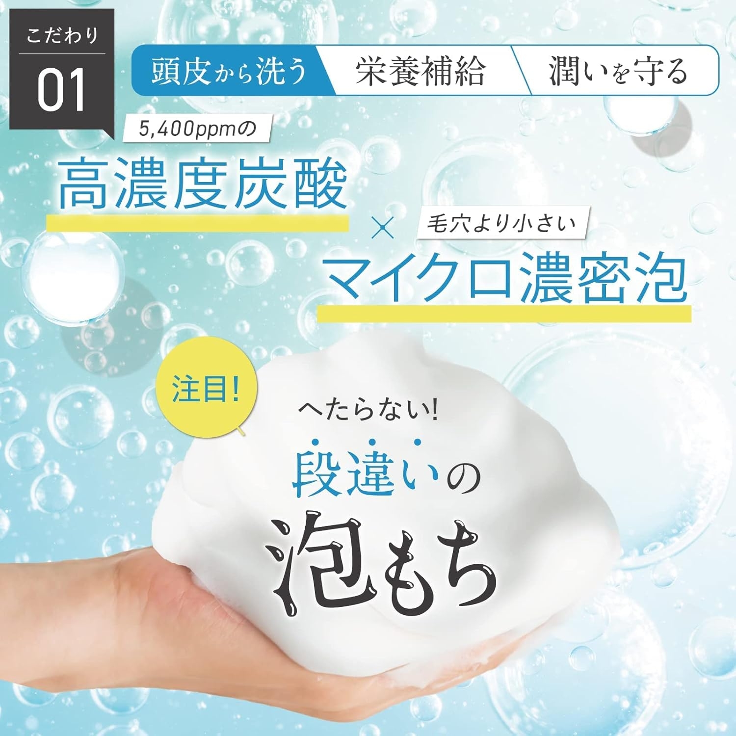 HERBANIENCE(ハーバニエンス) 炭酸ヘッドスパシャンプーの商品画像4
