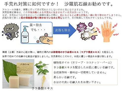 SARAKUWA(サラクワ) 沙羅肌石鹸の商品画像5 