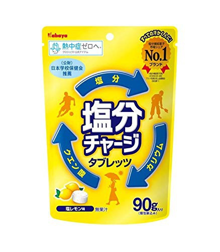 塩飴おすすめ商品：Kabaya(カバヤ) 塩分チャージタブレッツ 塩レモン