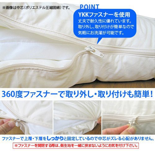 ふとん工場サカイ ウォシュロン 完全分割 着脱式 洗える敷布団 シングルサイズの商品画像7 