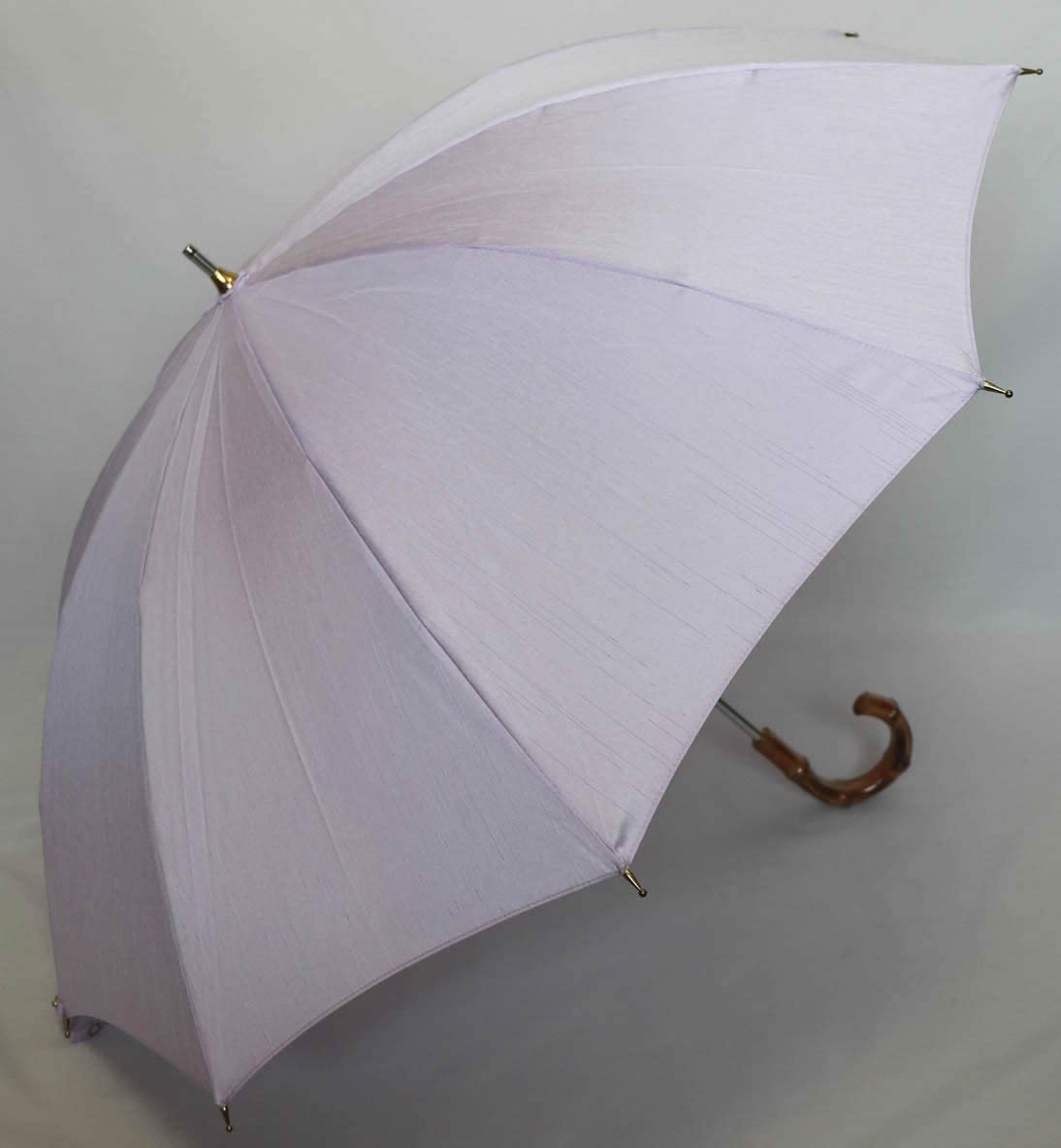 前原光榮商店 晴雨兼用傘 ショート シャンタン ライトパープルの商品画像2 